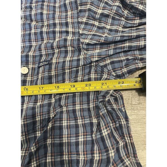 Polo Ralph Lauren Linen Button Up Shirt Men's XL Blue Plaid Breathable‎ Preppy - Picture 8 of 10